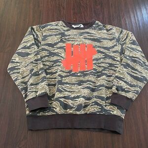 Undefeated Mens Multicolor Long Sleeve Crew Neck Pullover Sweatshirt Size Small